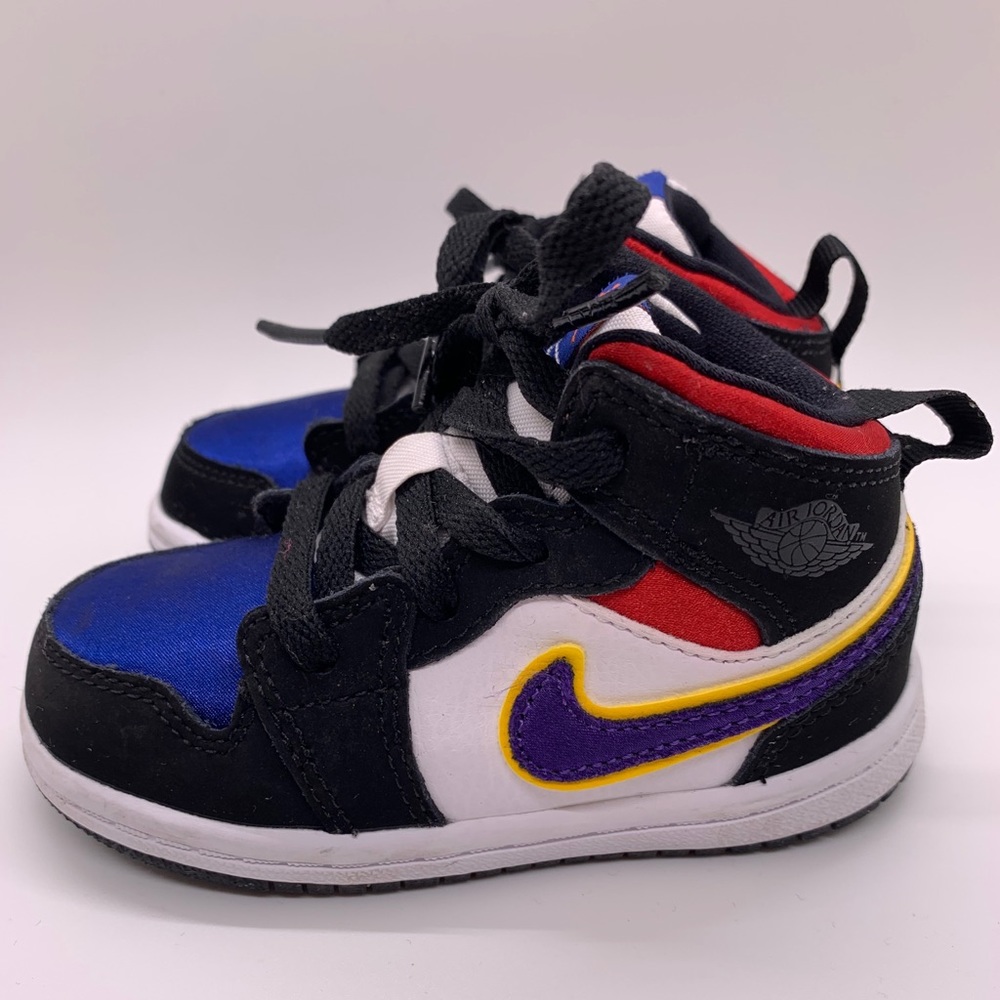 Air Jordan 1 Mid SE GS 'Rivals' Toddler Sneakers